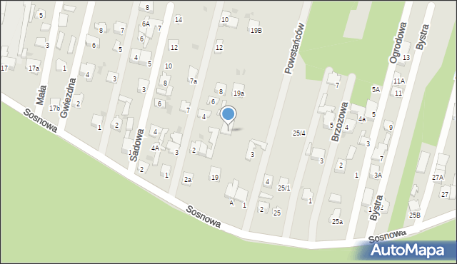 Blachownia, Sosnowa, 19c, mapa Blachownia