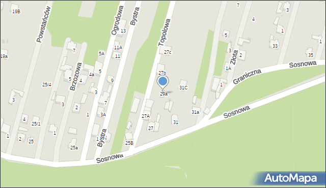 Blachownia, Sosnowa, 29a, mapa Blachownia