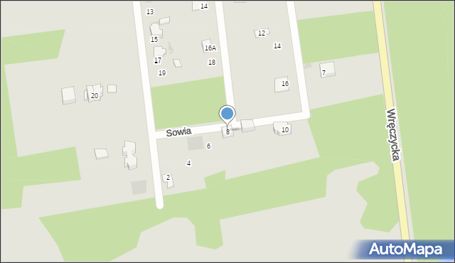 Blachownia, Sowia, 8, mapa Blachownia