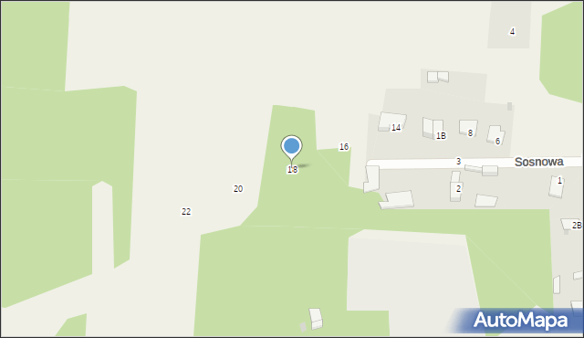 Blochy, Sosnowa, 18, mapa Blochy