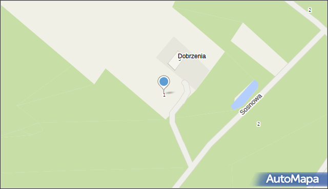Błonie, Sosnowa, 1, mapa Błonie