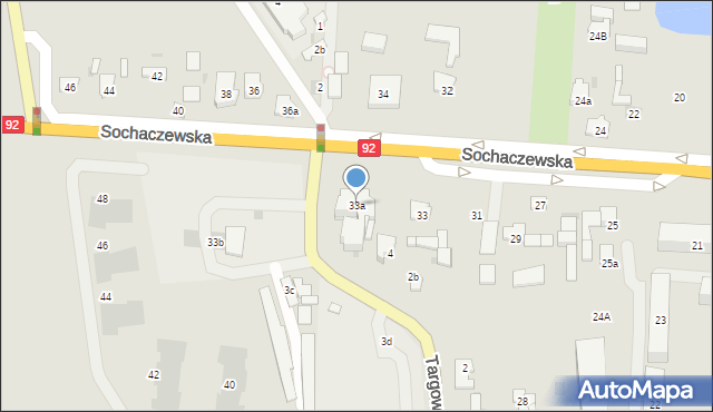 Błonie, Sochaczewska, 33a, mapa Błonie