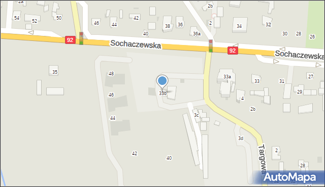 Błonie, Sochaczewska, 33b, mapa Błonie