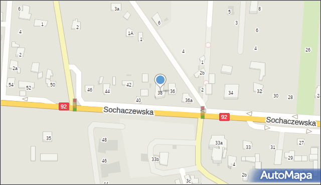 Błonie, Sochaczewska, 38, mapa Błonie
