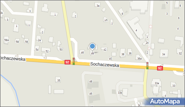 Błonie, Sochaczewska, 44, mapa Błonie