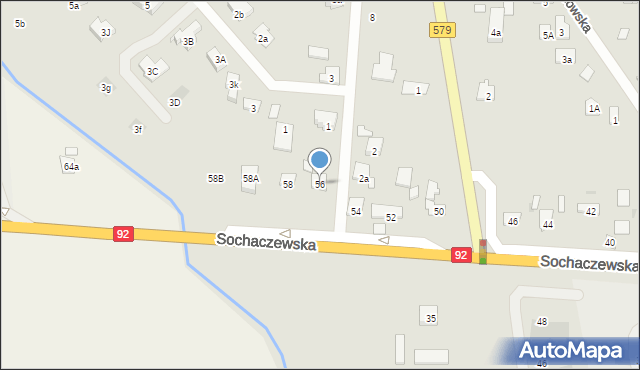 Błonie, Sochaczewska, 56, mapa Błonie
