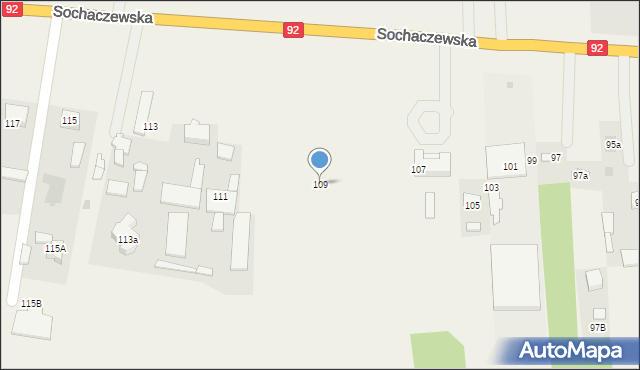 Błonie-Wieś, Sochaczewska, 109, mapa Błonie-Wieś