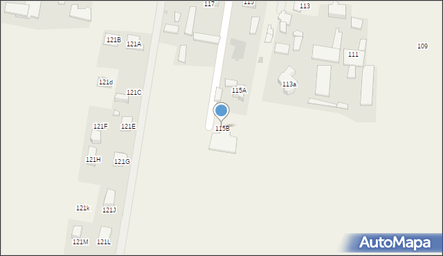 Błonie-Wieś, Sochaczewska, 115B, mapa Błonie-Wieś