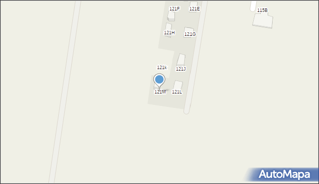 Błonie-Wieś, Sochaczewska, 121M, mapa Błonie-Wieś