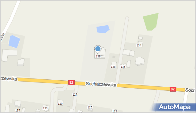 Błonie-Wieś, Sochaczewska, 139, mapa Błonie-Wieś