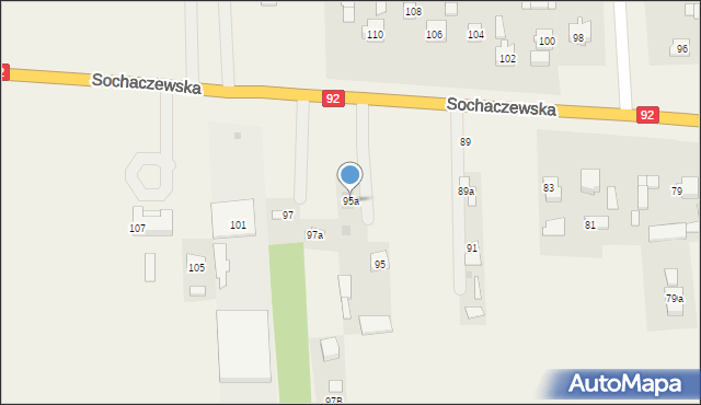Błonie-Wieś, Sochaczewska, 95a, mapa Błonie-Wieś
