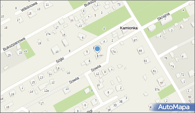 Bobrowiec, Sowia, 6, mapa Bobrowiec