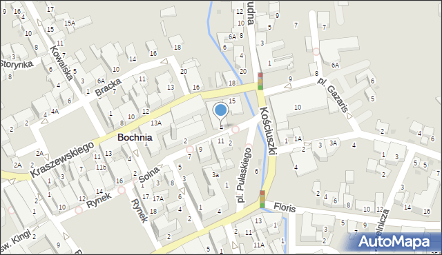 Bochnia, Solna, 4, mapa Bochni