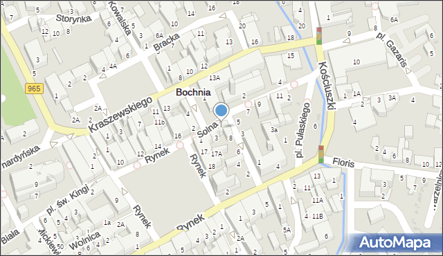 Bochnia, Solna, 5, mapa Bochni