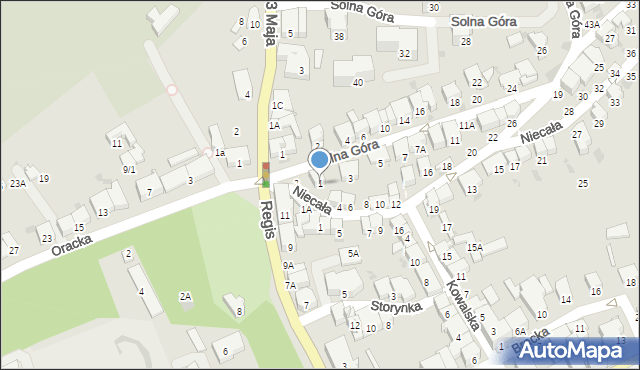 Bochnia, Solna Góra, 1, mapa Bochni