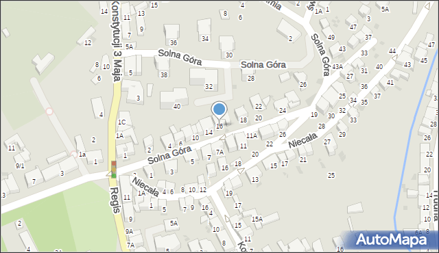 Bochnia, Solna Góra, 16, mapa Bochni