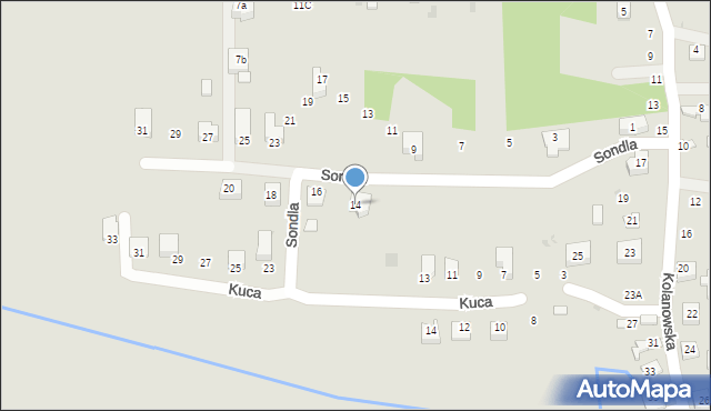 Bochnia, Sondla Jana, 14, mapa Bochni