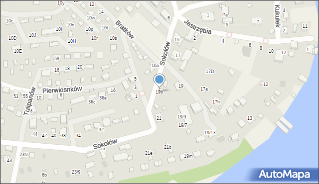 Boguchwałowice, Sokołów, 19b, mapa Boguchwałowice