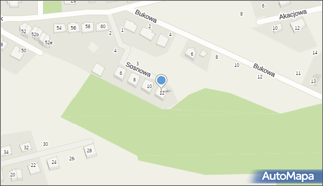 Bojano, Sosnowa, 12, mapa Bojano