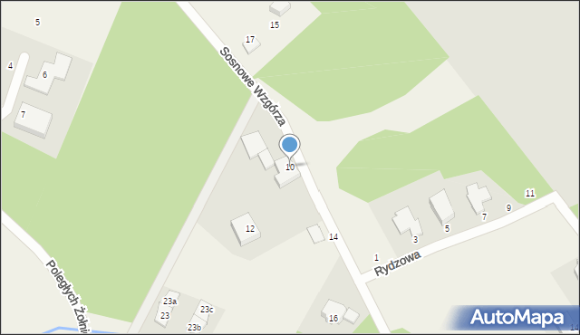 Bojano, Sosnowe Wzgórza, 1B, mapa Bojano