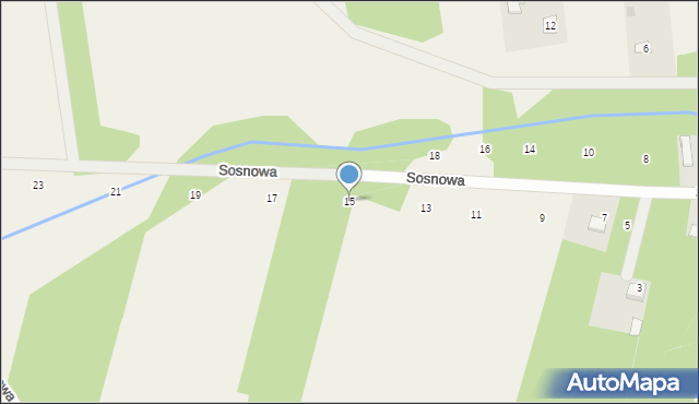 Bojmie, Sosnowa, 15, mapa Bojmie