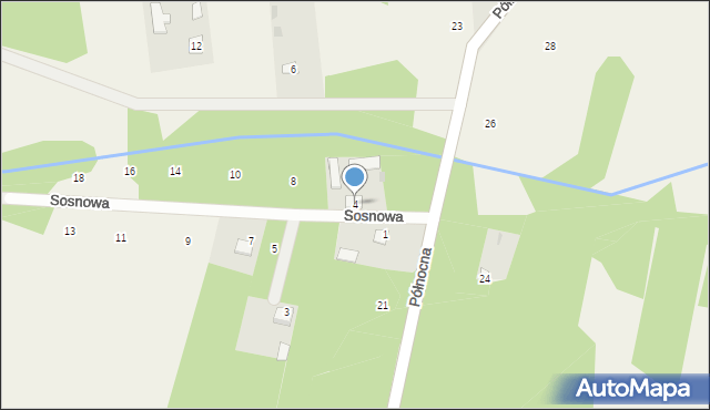 Bojmie, Sosnowa, 4, mapa Bojmie