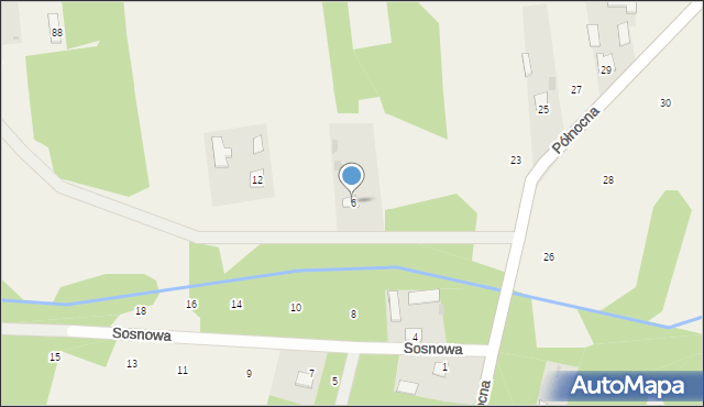 Bojmie, Sosnowa, 6, mapa Bojmie