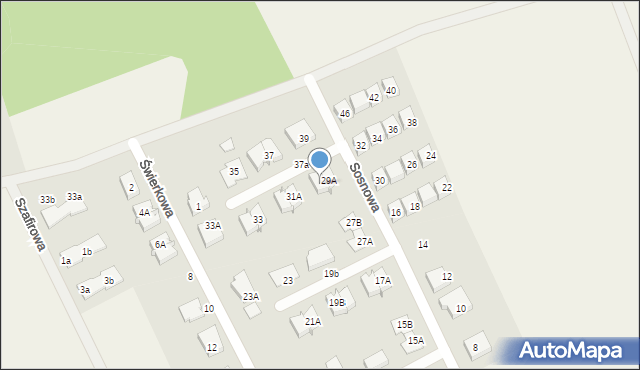 Bolesławice, Sosnowa, 29B, mapa Bolesławice