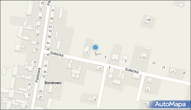 Bonikowo, Sołecka, 3, mapa Bonikowo