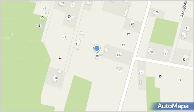 Borków, Sosnowa, 5d, mapa Borków