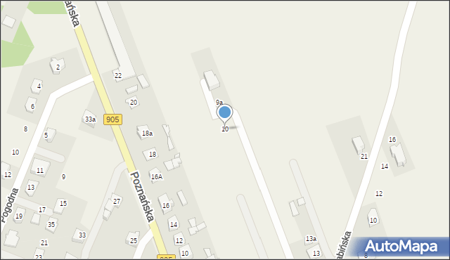 Boronów, Sosnowa, 10, mapa Boronów