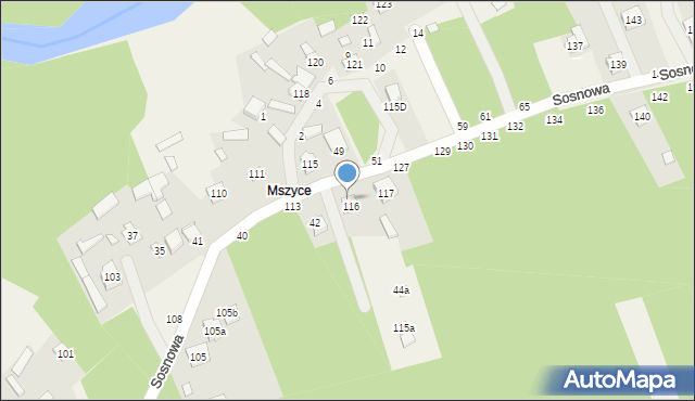 Borowa, Sosnowa, 44, mapa Borowa