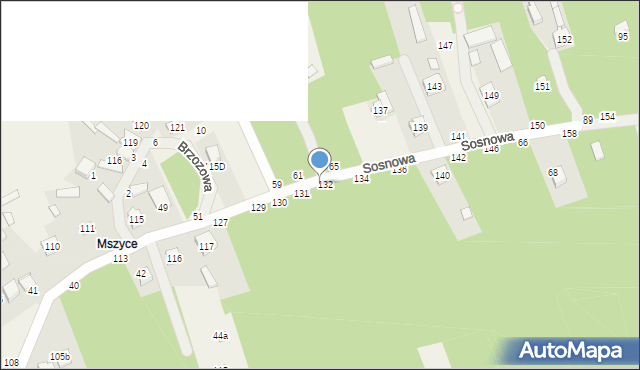 Borowa, Sosnowa, 58, mapa Borowa