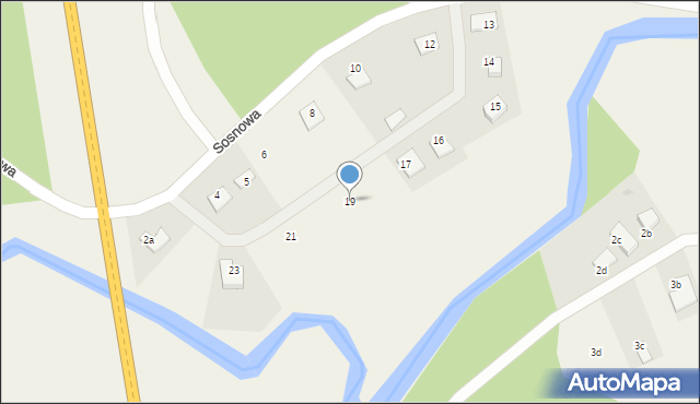 Bratian, Sosnowa, 19, mapa Bratian