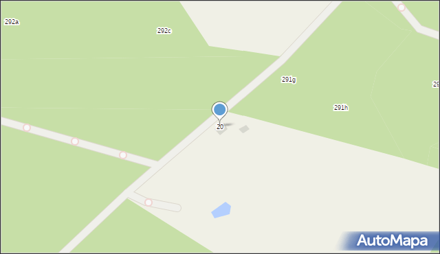 Brodna, Sosnowa, 20, mapa Brodna