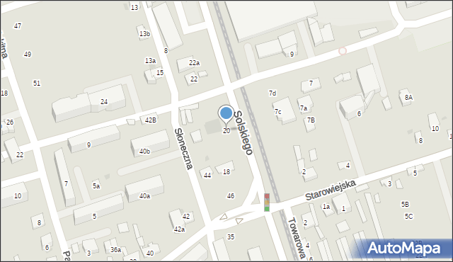 Brzesko, Solskiego Ludwika, 20, mapa Brzesko