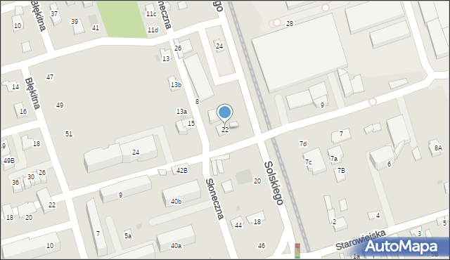 Brzesko, Solskiego Ludwika, 22, mapa Brzesko