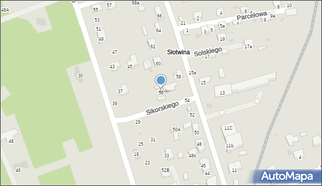 Brzesko, Solskiego Ludwika, 56, mapa Brzesko