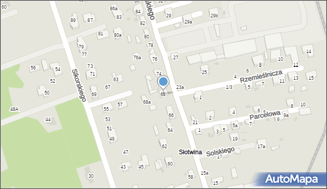 Brzesko, Solskiego Ludwika, 68, mapa Brzesko