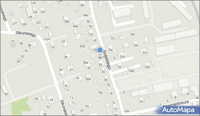 Brzesko, Solskiego Ludwika, 86, mapa Brzesko