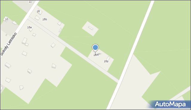 Brzóza, Sokoły Letnisko, 16m, mapa Brzóza