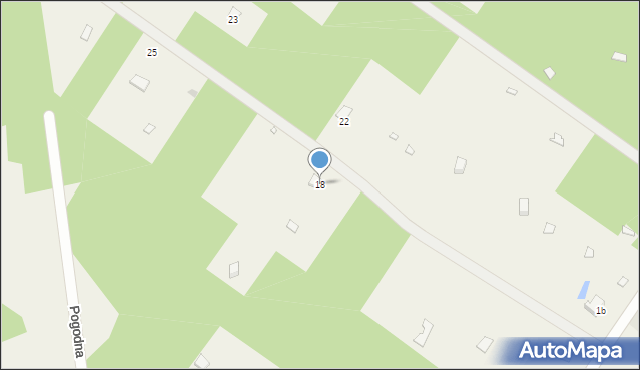Brzóza, Sokoły Letnisko, 18, mapa Brzóza