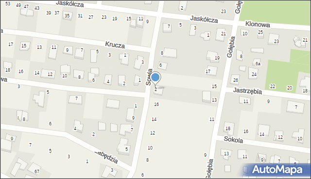 Brzoza, Sowia, 2, mapa Brzoza