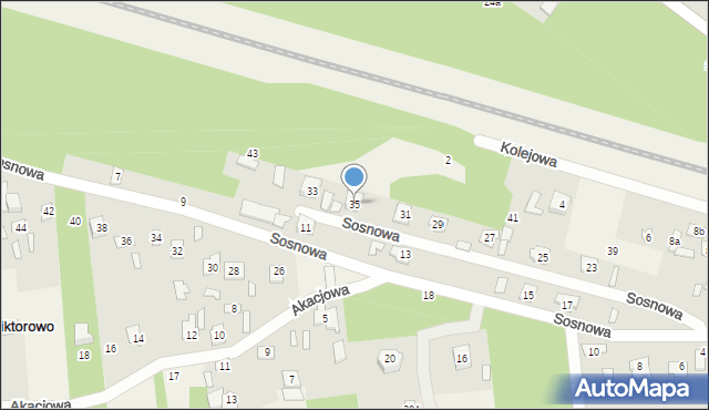 Budy Barcząckie, Sosnowa, 35, mapa Budy Barcząckie