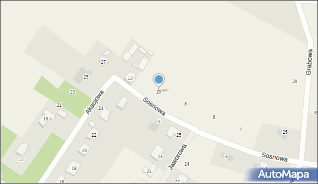 Bukowiec, Sosnowa, 10, mapa Bukowiec