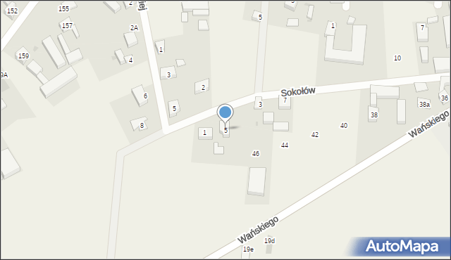 Bukówiec Górny, Sokołów, 5, mapa Bukówiec Górny