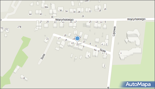 Busko-Zdrój, Sole, 11, mapa Busko-Zdrój