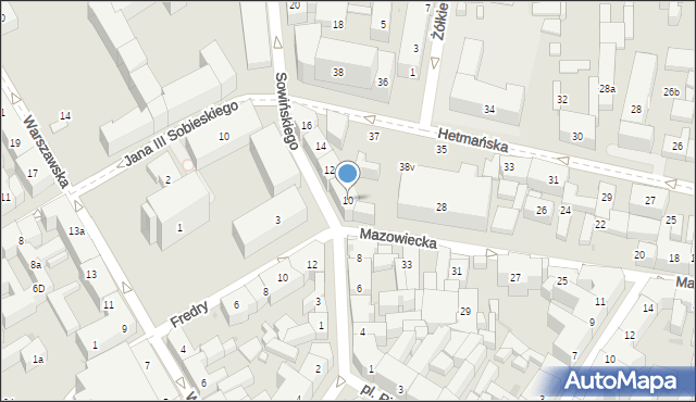 Bydgoszcz, Sowińskiego Józefa, gen., 10, mapa Bydgoszczy
