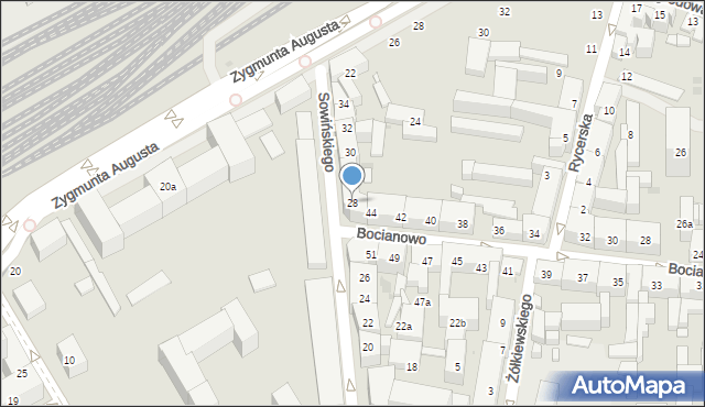 Bydgoszcz, Sowińskiego Józefa, gen., 28, mapa Bydgoszczy