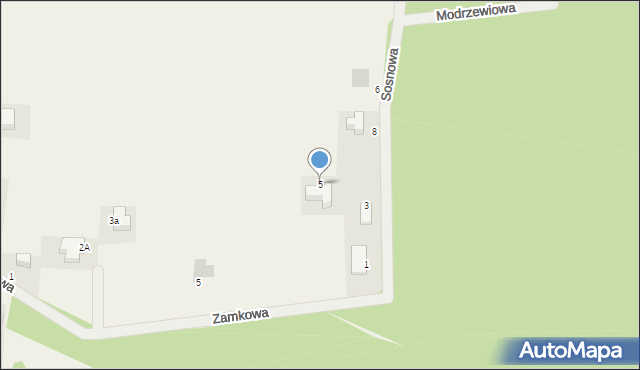 Byków, Sosnowa, 5, mapa Byków